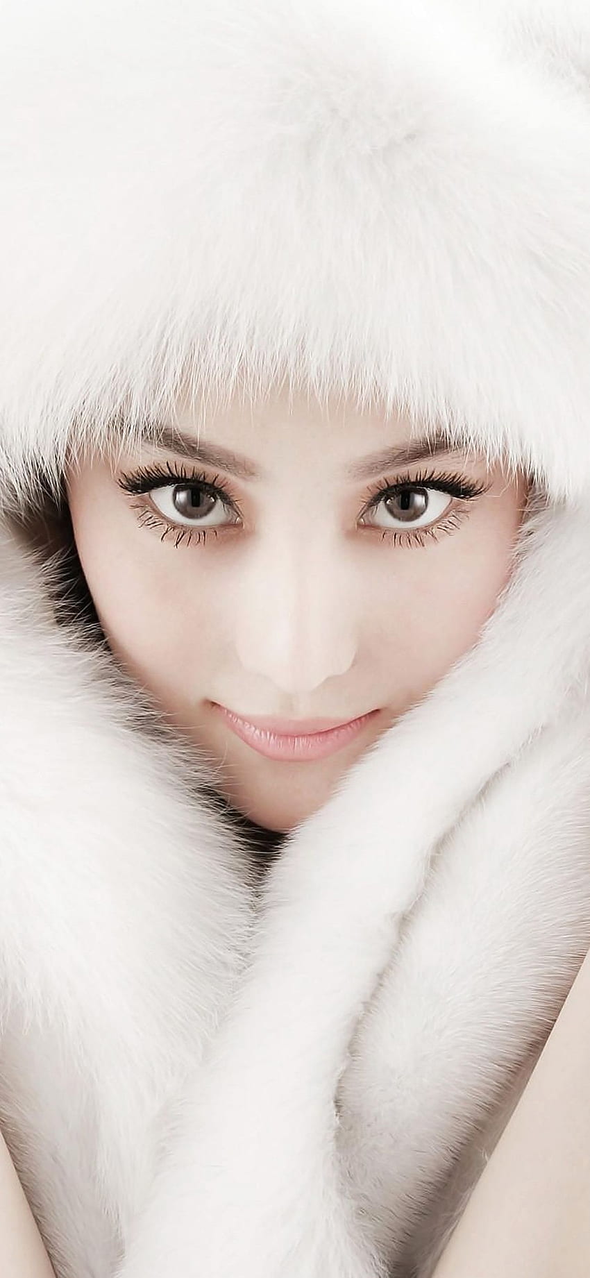 White Chinese Asian Girl Fur , Chinese Female วอลล์เปเปอร์โทรศัพท์ HD