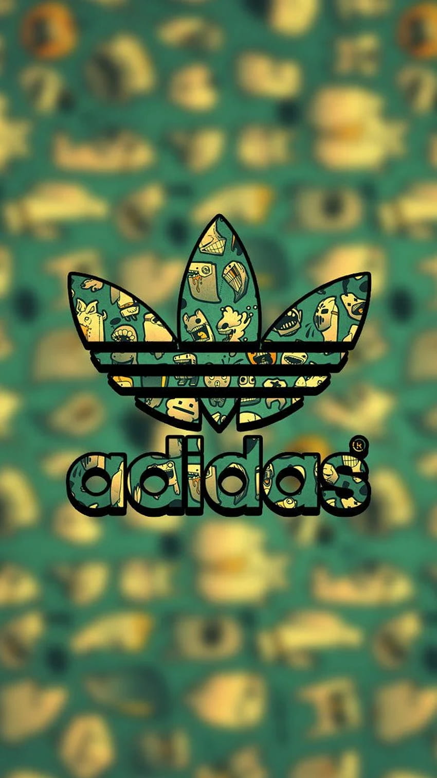 Adidas Lock Screen Logo For iPhone HD phone wallpaper