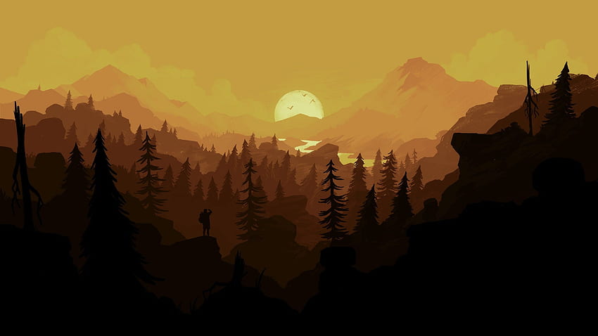 2K Free download | General Firewatch hiking sunset forest. PPT HD ...