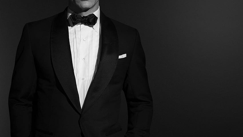 Mann in Anzug, schwarzem Anzug und Krawatte HD-Hintergrundbild