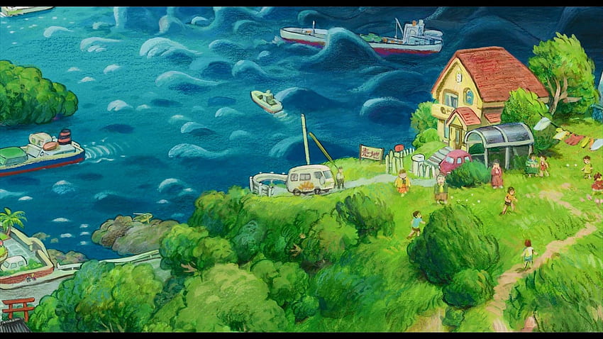 Ponyo and Background stmednet [] for your , Mobile & Tablet. Explore Ponyo Background. Ponyo Background, Ponyo , Ponyo, Ponyo Aesthetic HD wallpaper