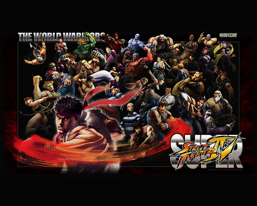 Super street Fighter 4, gra, figurki, manga Tapeta HD