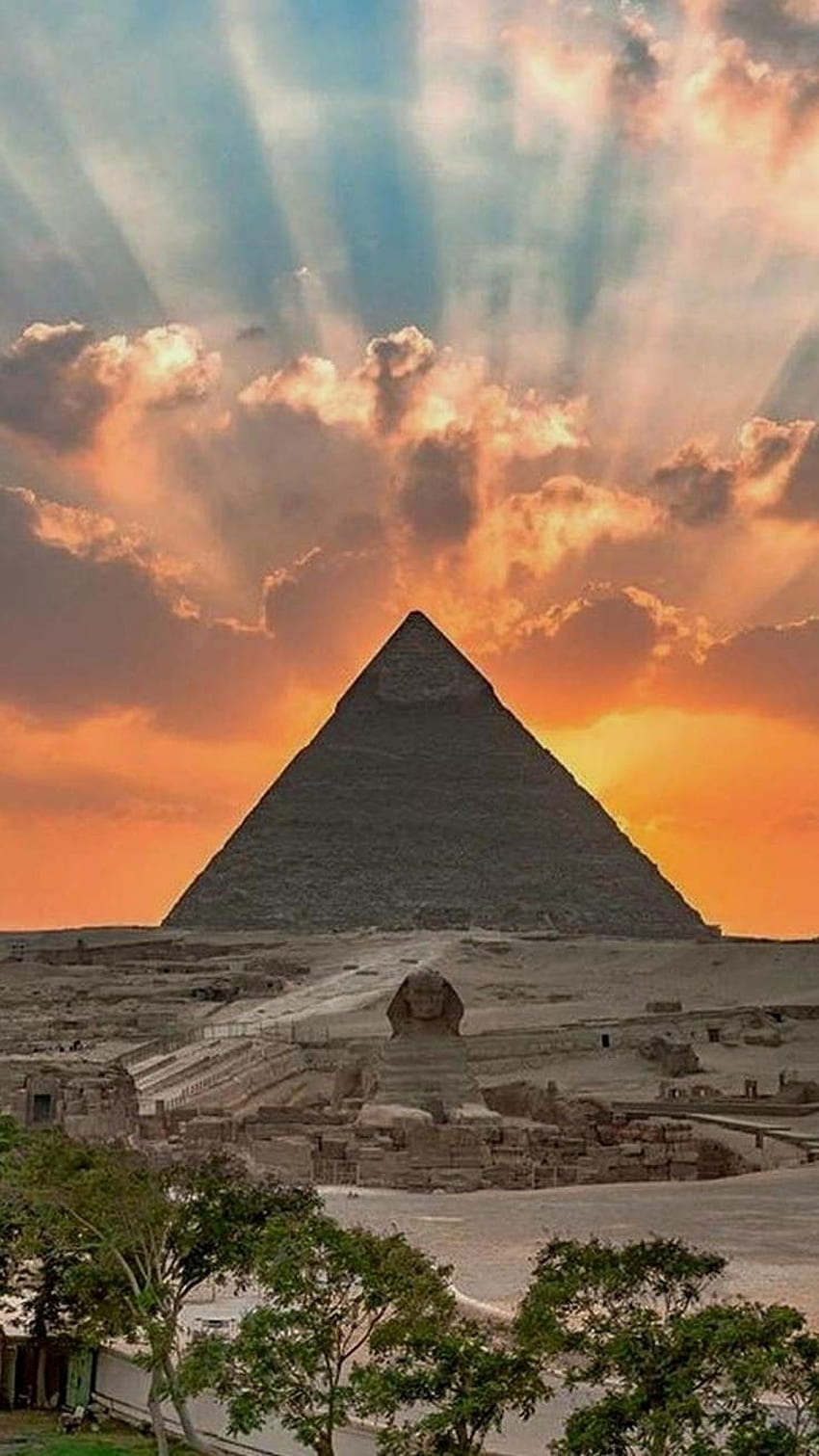 ピラミッド。 エジプト, エジプト, ピラミッド, 夜のピラミッド HD電話の壁紙