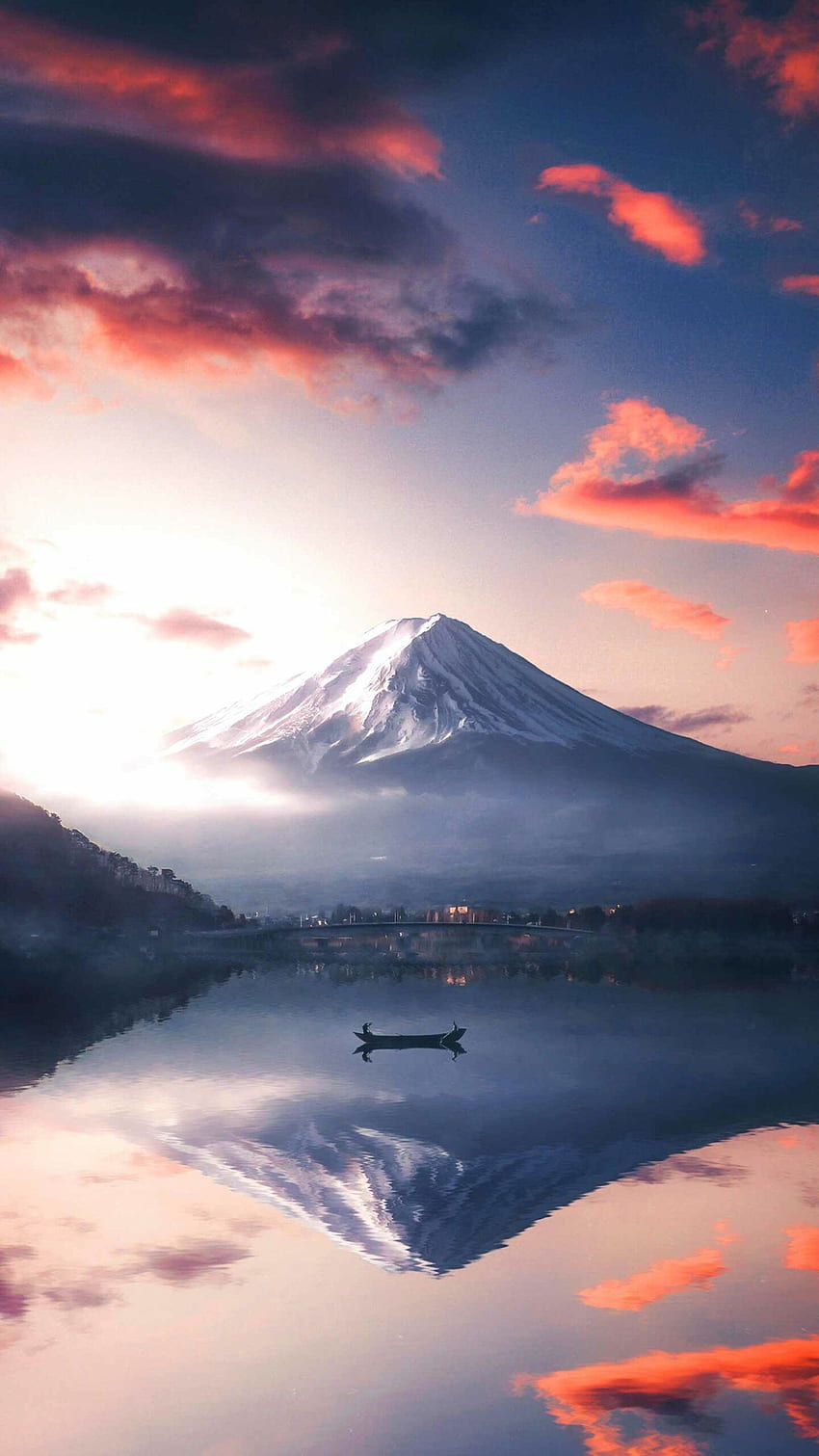 Mount Fuji Adventures IPhone in 2020. Aesthetic , iPhone modern, Nature , Mount Fuji Cherry Blossom HD phone wallpaper