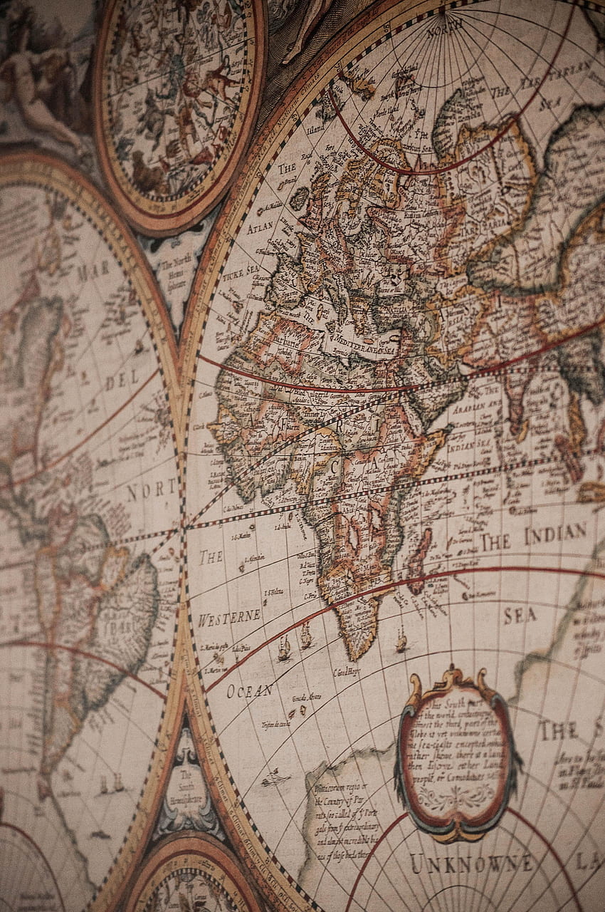 Miscelánea, Varios, Antiguo, Vintage, Mapa, Geografía, Mapa mundial, Palabras, Miscelánea, Mapa del mundo fondo de pantalla del teléfono