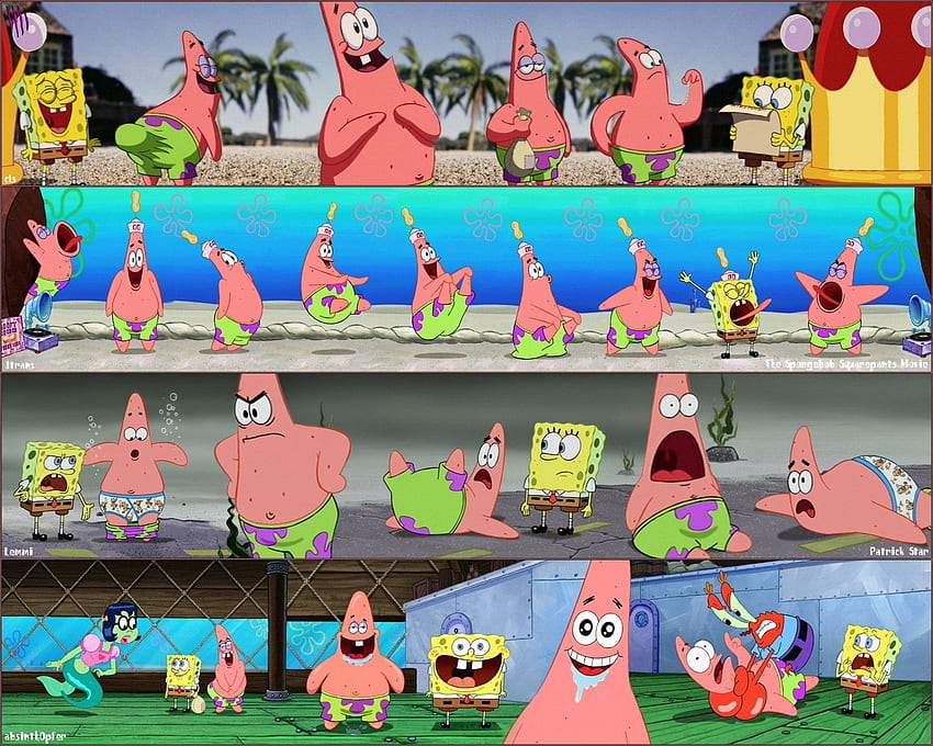 Sponge Bob Group - Spongebob Squarepants Movie Spongebob And Patrick HD wallpaper