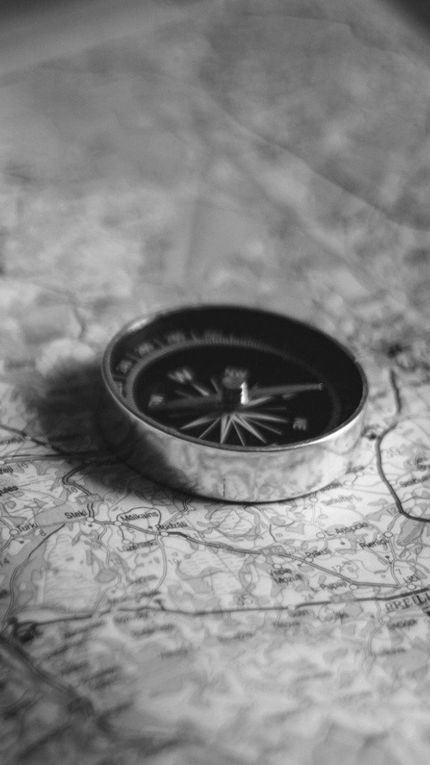 Assemblage, Black And White, Compass HD phone wallpaper | Pxfuel