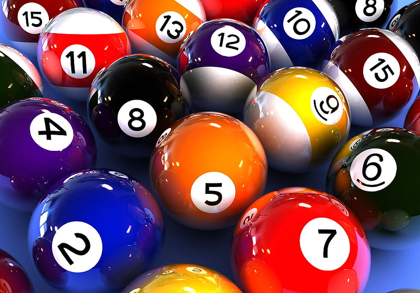 billiard balls, Numbers, Balls, Billiards / HD wallpaper