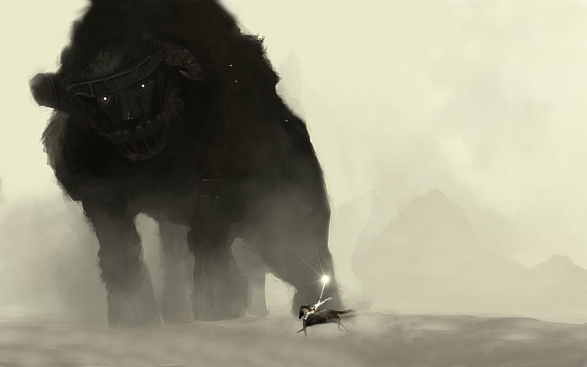 Fighting A Huge Beast , Fighting A Huge Beast, Monster Beast HD wallpaper