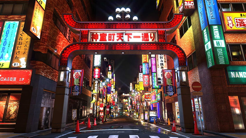 Yakuza 6: A Canção da Vida, Yakuza City papel de parede HD