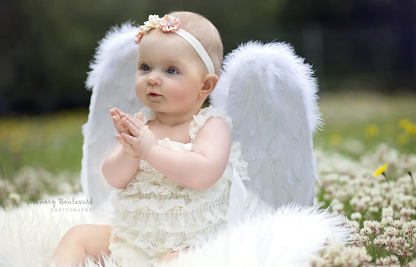 Children beauty beautiful angel cute girl baby HD wallpaper