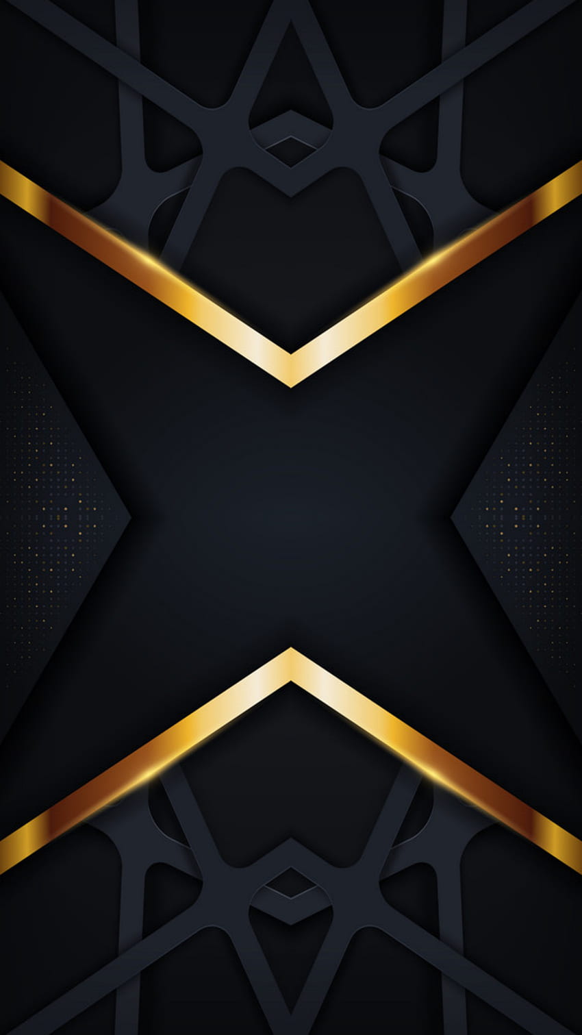 black gold amoled neon, digital, symbol, samsung, material, modern, symmetry, design, pattern, abstract, galaxy HD phone wallpaper