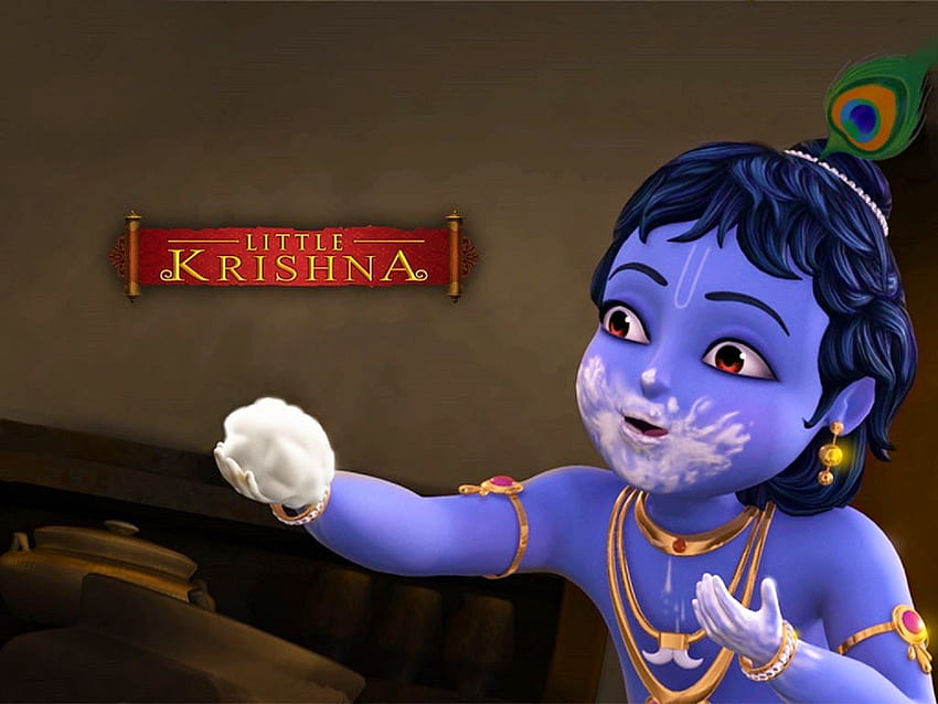 Disney: Dibujos animados de Disney Little Krishna, Krishna animado fondo de pantalla