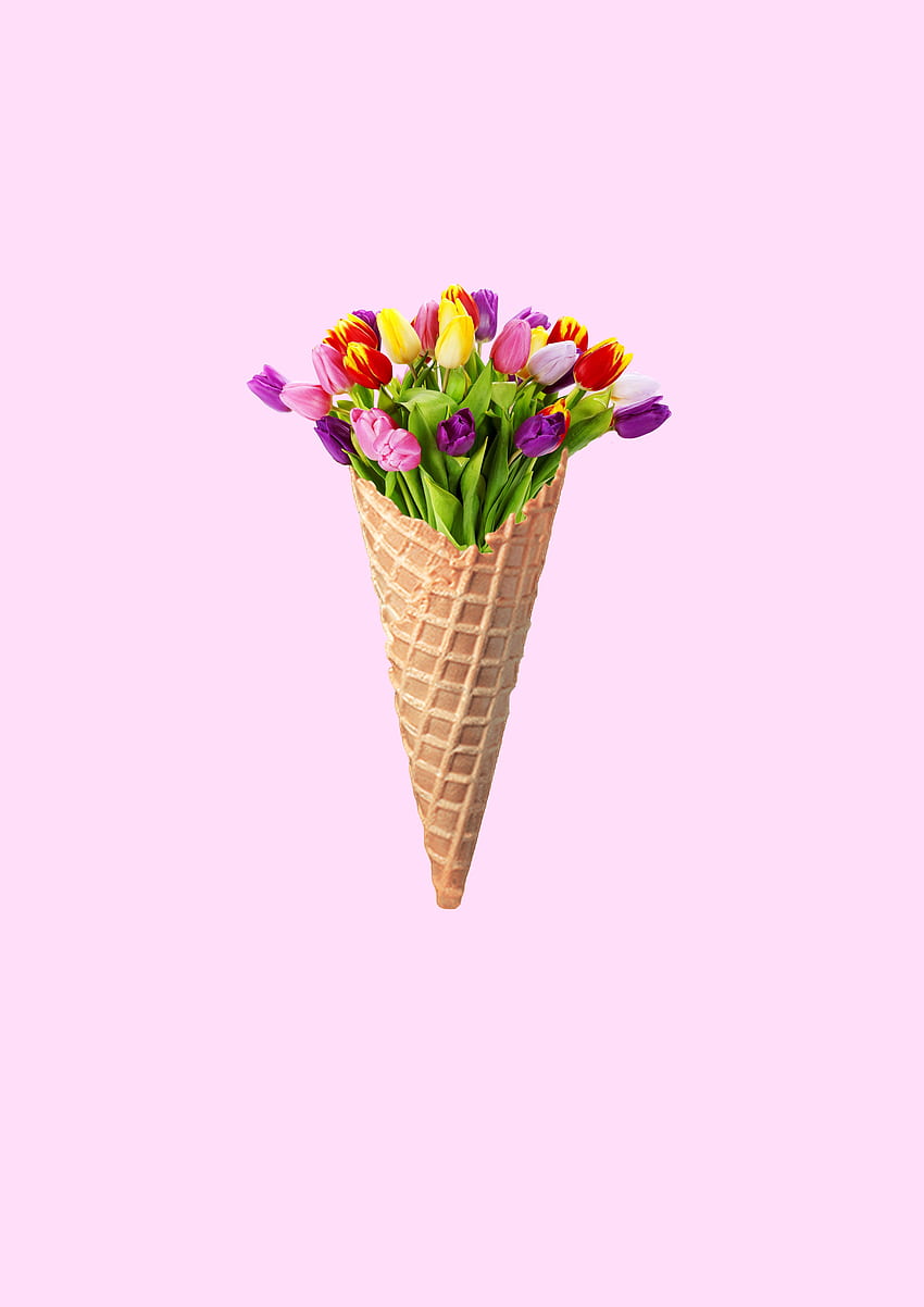 My version of the other flower icecream. Made in hop. Flower art, Flower cones, Flower, Artistic Flower HD phone wallpaper