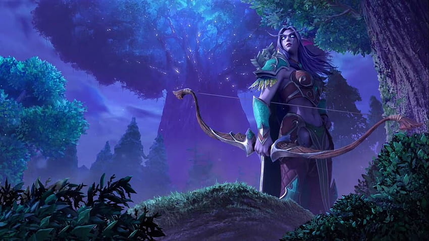 Warcraft 3 Reforged: Night Elf Archer. By Venom Rules All. World Of Warcraft, Night Elf, Warcraft Iii HD wallpaper