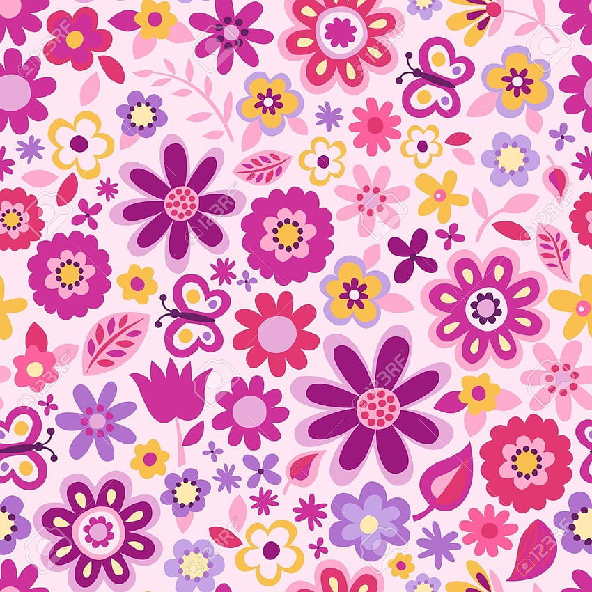 정의되지 않은 귀여운 패턴(35). 사랑스럽고 귀여운 꽃 디자인 HD 전화 배경 화면