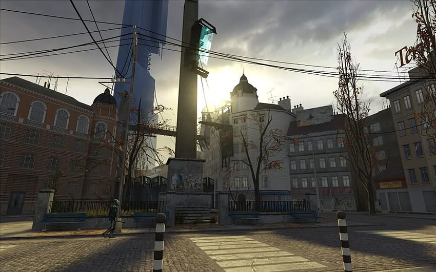 City 17 Ghost Town - Half Life 2 HD тапет