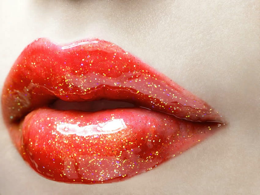Lips , Gold Lips HD wallpaper