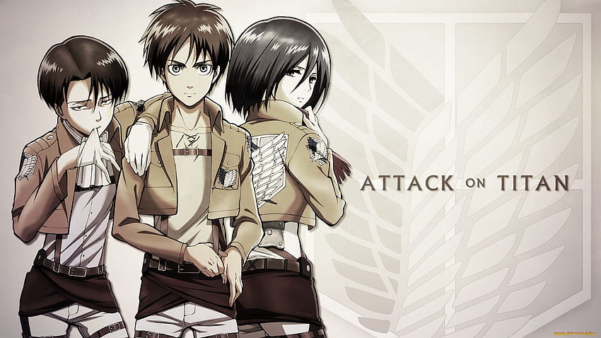 Attack On Titan Todos os Personagens, Attack On Titan Anime papel de parede HD