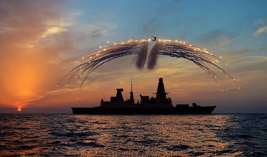 イギリス海軍と背景 高画質の壁紙
