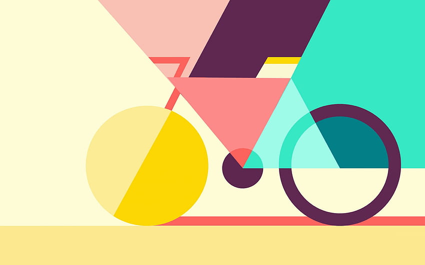 Full 3D & Colorful Geometric Cycling 15 Retina Macbook Pro - Sfondo HD