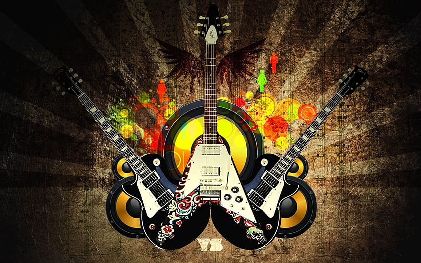 Music, Background, Tools, Guitars HD wallpaper
