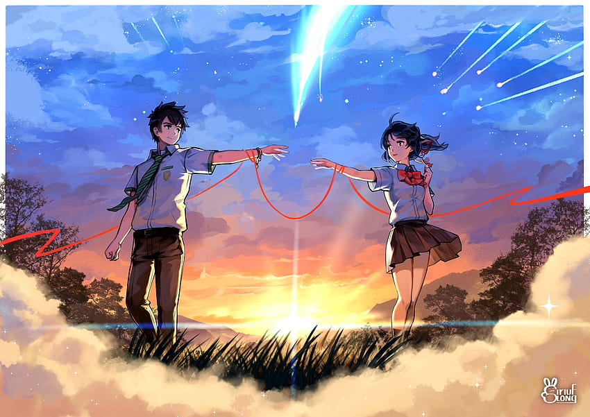 Mitsuha Miyamizu and Taki Tachibana , Anime , , and Background HD wallpaper  | Pxfuel
