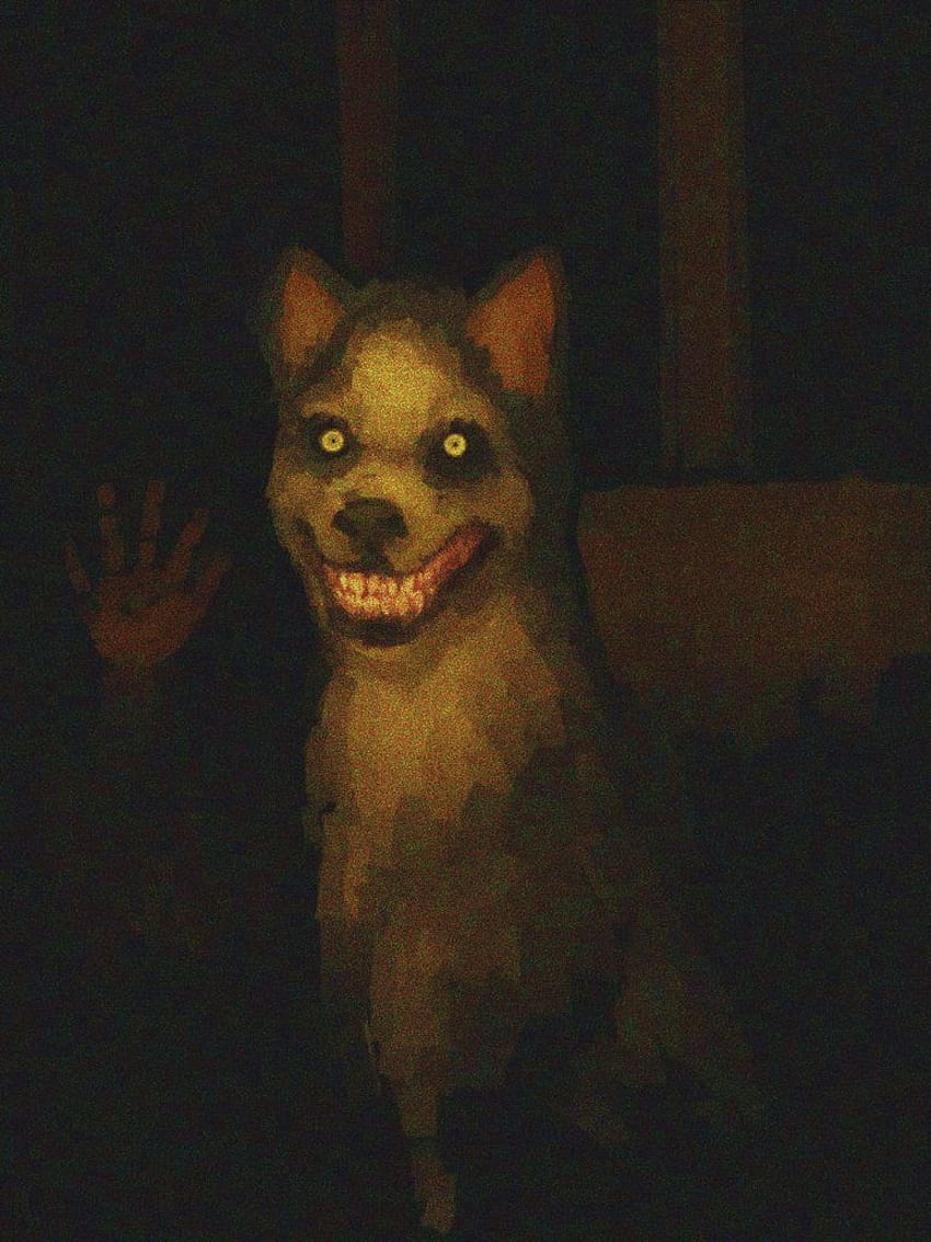 Creepypasta, Creepypasta Menakutkan, Seni Menakutkan, Anjing senyum wallpaper ponsel HD