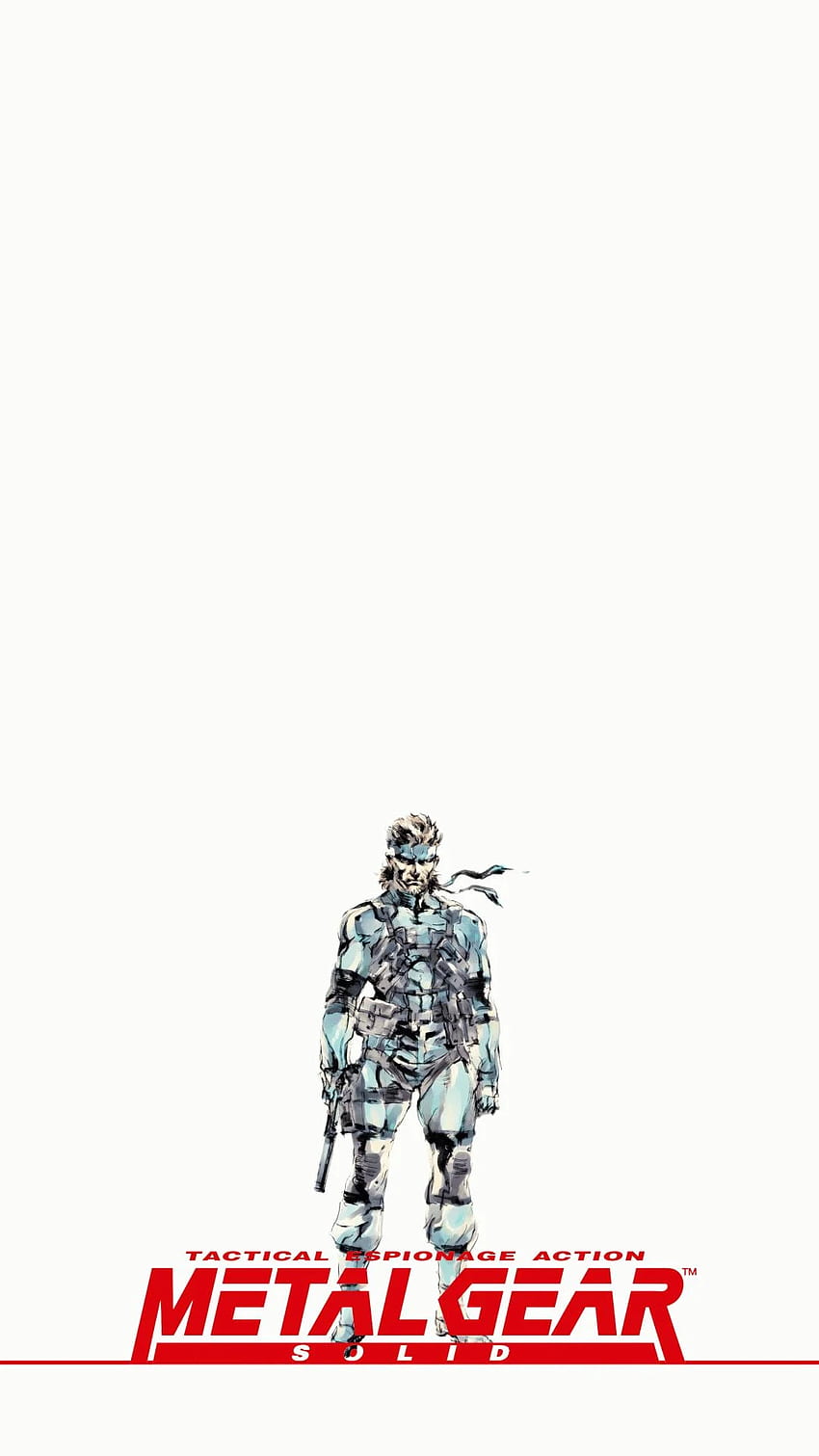Metal Gear Solid iPhone , Metal Gear Solid iPhone - Verwendung, minimalistisches Metal Gear HD-Handy-Hintergrundbild