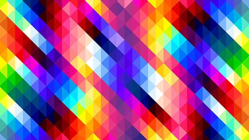 Square, colorful, abstract HD wallpaper