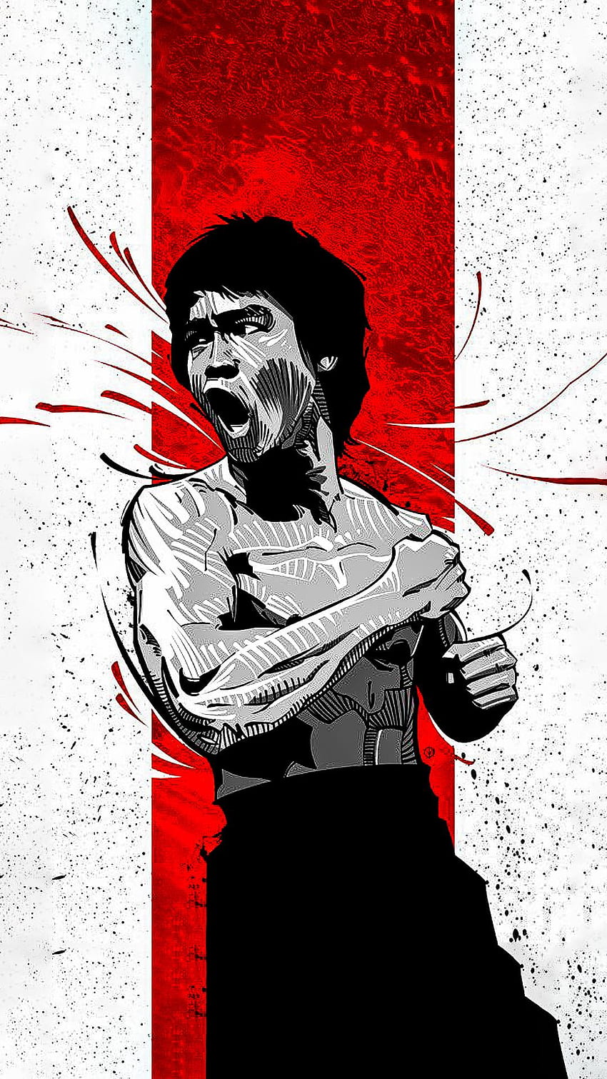 Seni Bruce Lee, Android Bruce Lee wallpaper ponsel HD