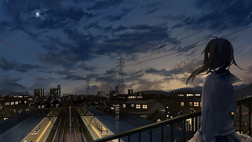 Anime City, Chill Anime City Aesthetic HD wallpaper | Pxfuel