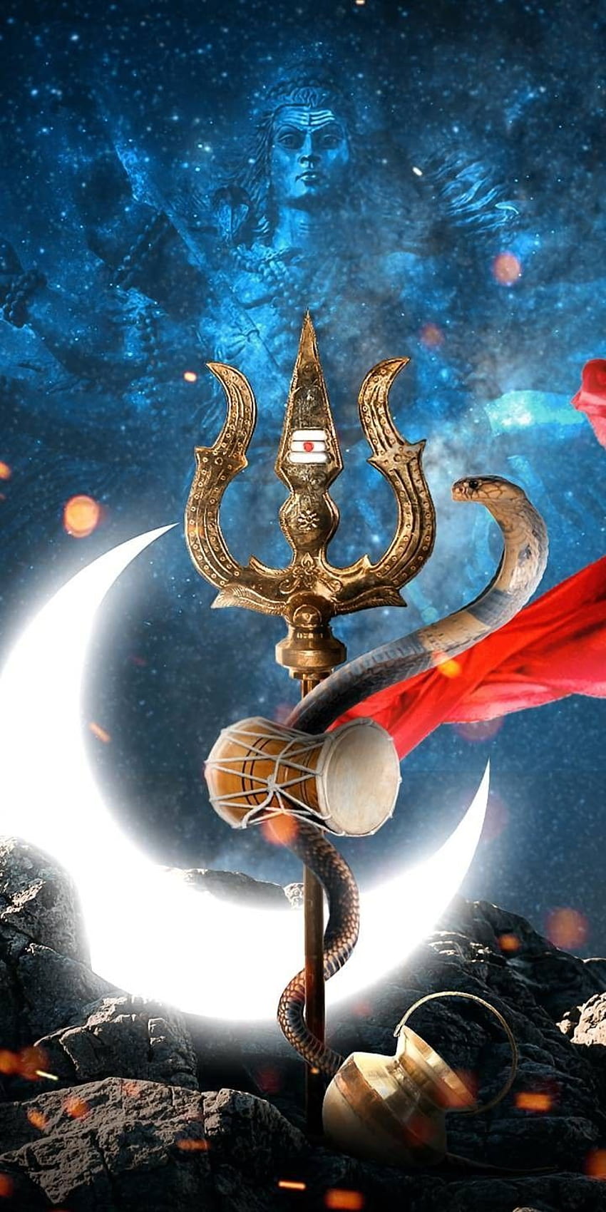 Mahadev en 2019. Seigneur Shiva, peinture du Seigneur shiva, Shivan Fond d'écran de téléphone HD
