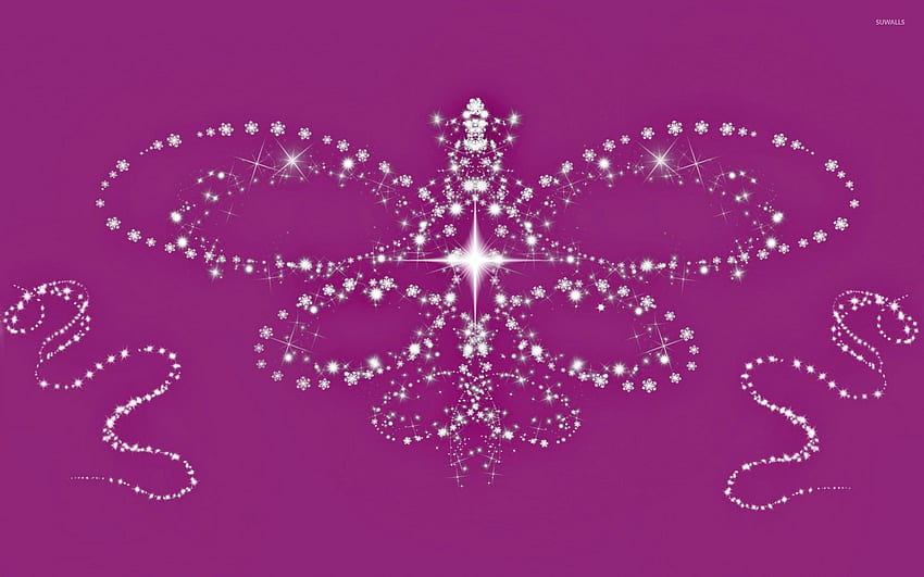 Sparkly butterfly - Abstract, Pink Glitter Butterfly HD wallpaper