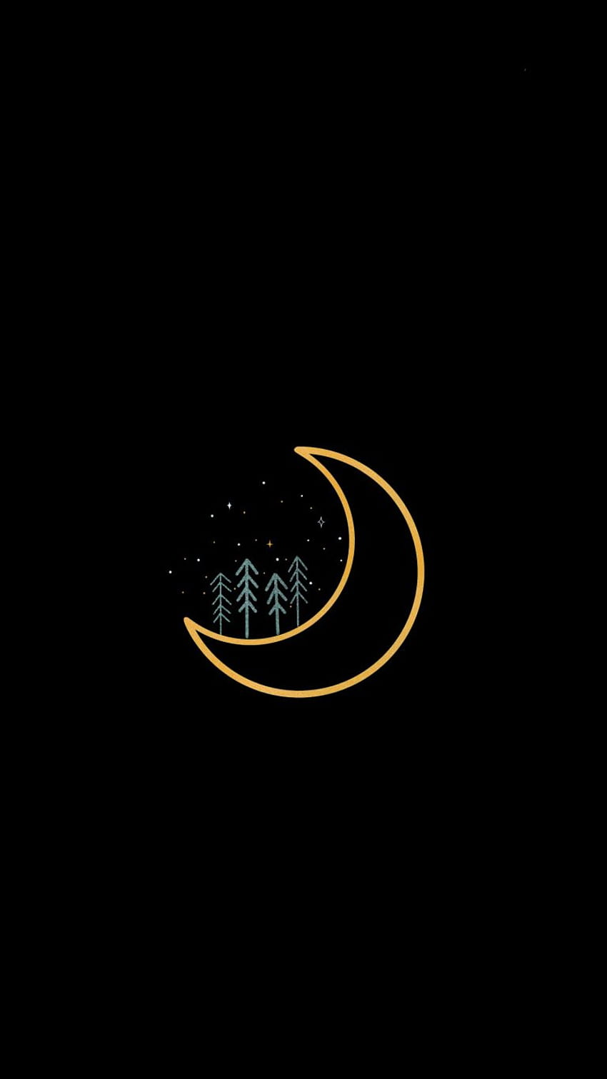On The Moon Art Dark Black Amoled OnePlus , OnePlus Amoled HD-Handy-Hintergrundbild