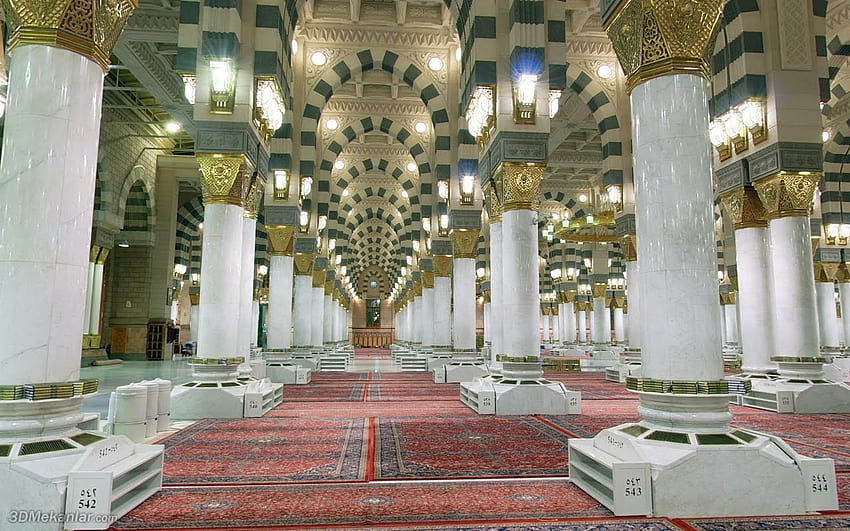 Al Masjid Al Nabawi i tło Tapeta HD