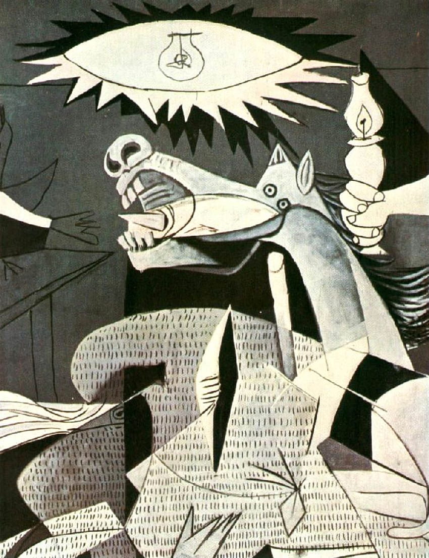 Koń Guernica - Picasso 1930 sztuka Tapeta na telefon HD