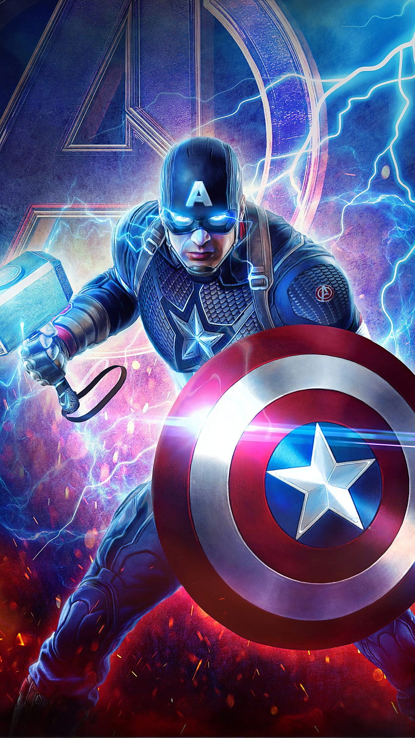 캡틴 아메리카, 캡틴 아메리카 슈퍼 히어로 HD 전화 배경 화면