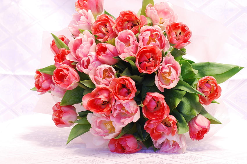 Flowers, Tulips, Bouquet, Disbanded, Loose, Tenderness, Handsomely, It's Beautiful HD wallpaper