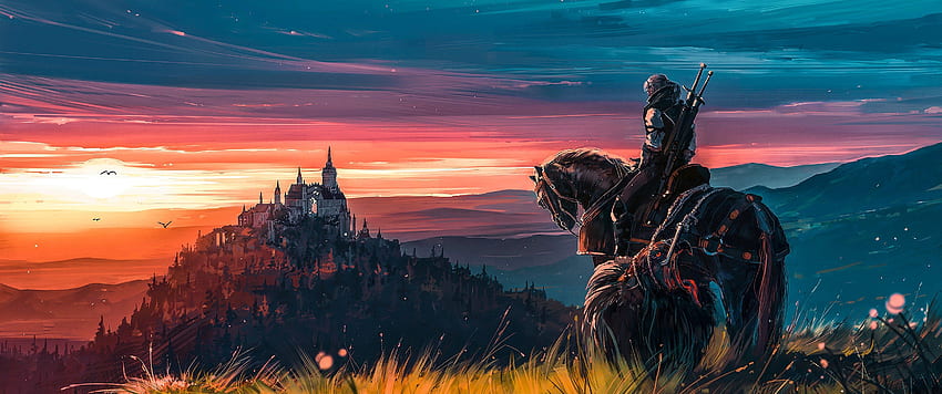 Geralt dari Rivia Witcher, 3440X1440 Witcher Wallpaper HD