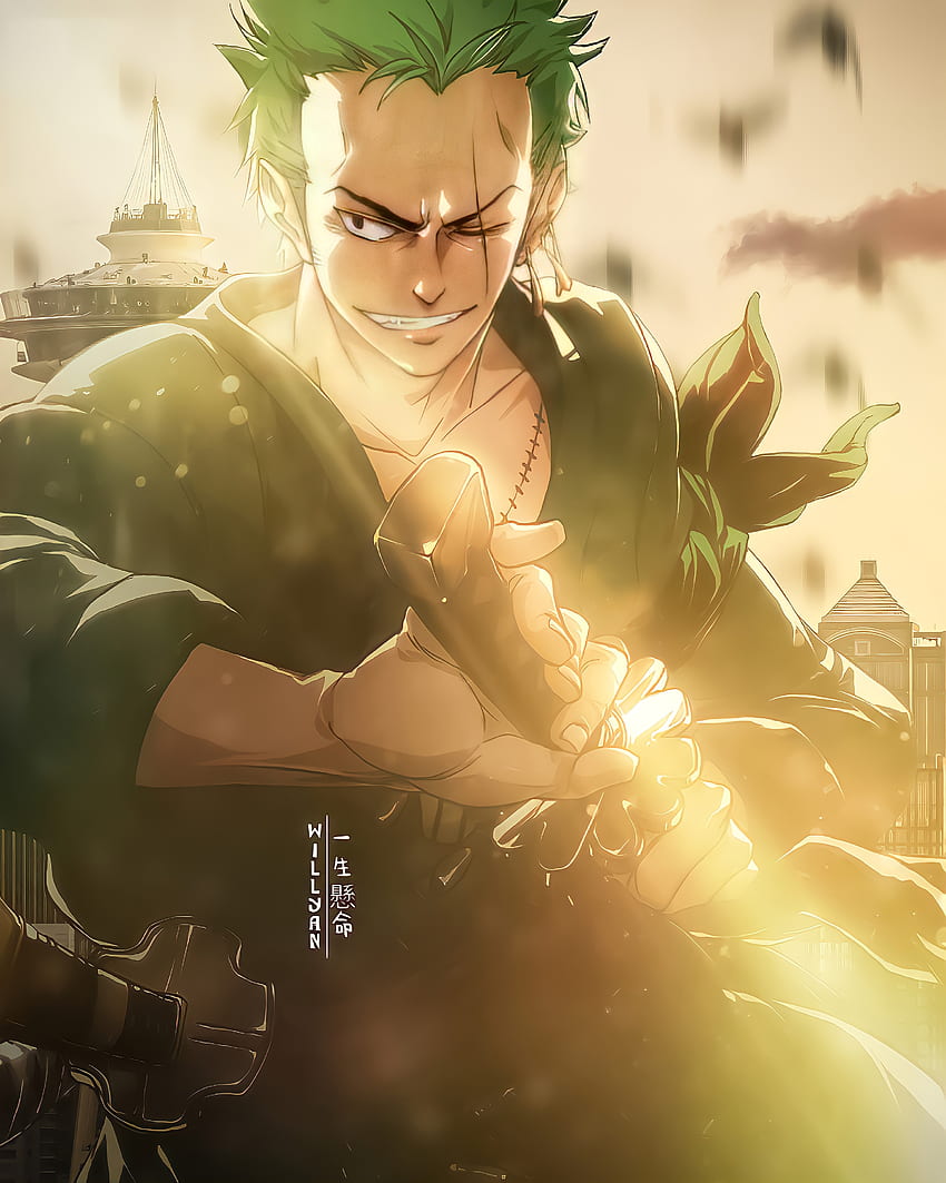 One piece, anime, zoro, HD phone wallpaper