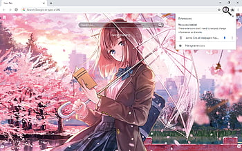 Anime Girl Wallpaper New Tab