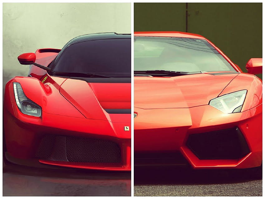 Ferrari vs lamborghini HD wallpapers | Pxfuel
