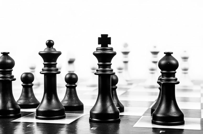 チェスの戦略 チェス盤のリーダーシップ 高画質の壁紙