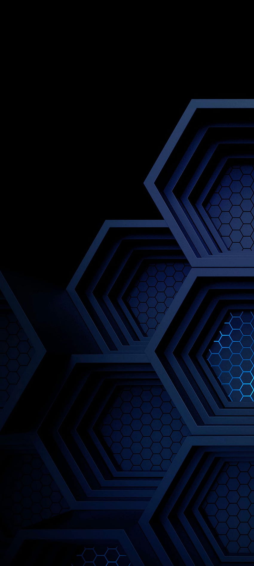 Dark Blue Boxes 3D Abstract - [], 1080x2400 Abstract HD phone wallpaper