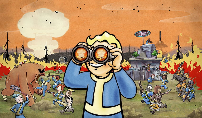 Vault Boy (Seite 1), Fallout Vault Boy HD-Hintergrundbild