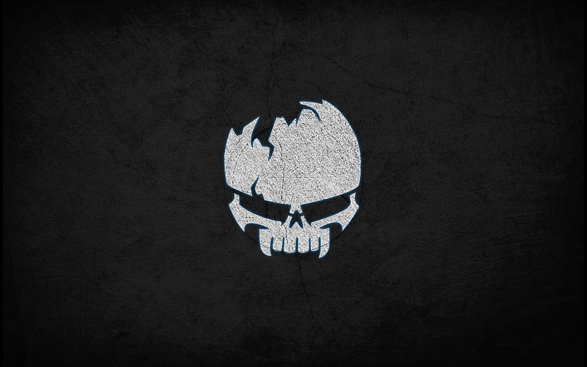 Totenkopf-Logo, coole Gaming-Logos HD-Hintergrundbild