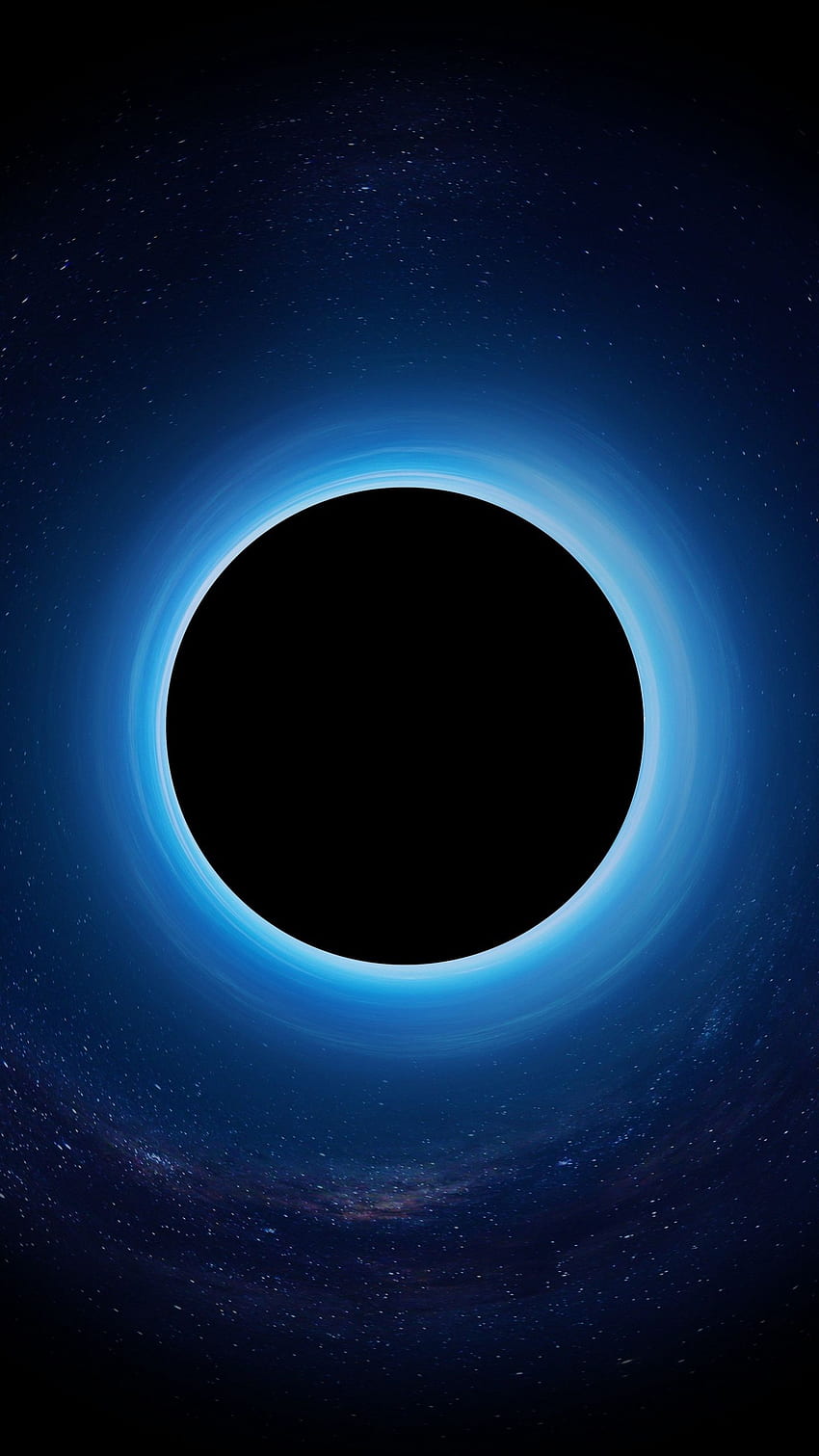 black hole, eclipse, stars, 1440X2560 Black HD phone wallpaper