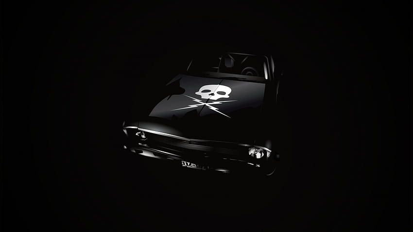 One Bad Muscle Car, nova, cool muscle car, chevy nova, cool car, muscle car negro, 1970 chevy nova fondo de pantalla