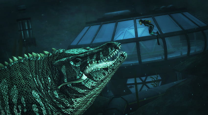 Swimming with the Mosasaur [] : HD wallpaper | Pxfuel